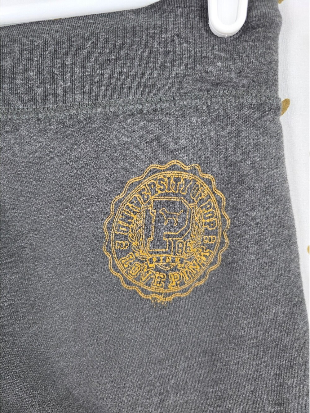 Victorias Secret PINK Vintage University Sweats XS Joggers Sweatpants Grey - Picture 7 of 7